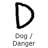 rectangle, dot